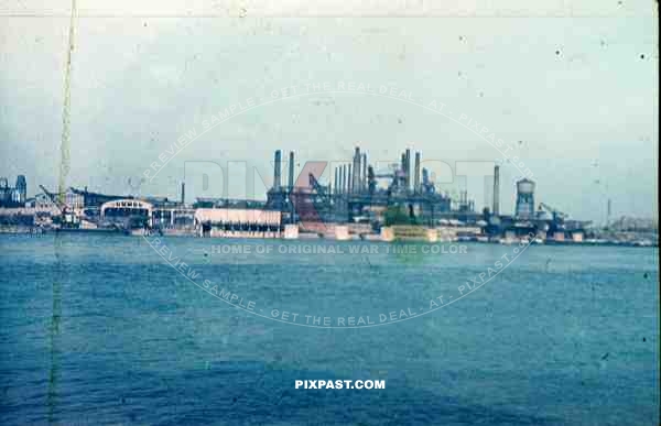 Mariupol Ukraine 1942 captured oil refinery industry harbor