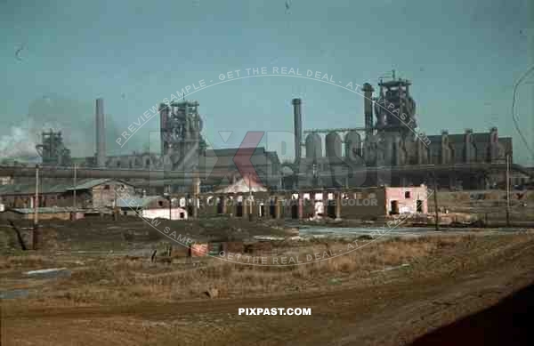 Mariupol Ukraine industry factory docks captured Wehrmacht harbor 1942