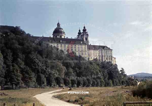 Melk abbey in Melk, Austria 1939