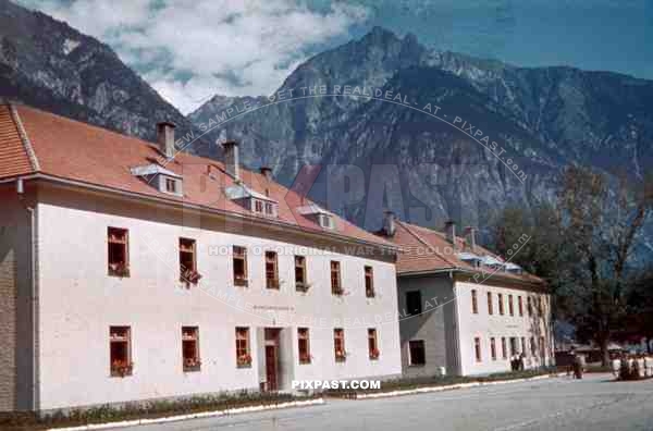 mountain trooper barracks in Landeck, Austria 1941, Pontlatz Kaserne