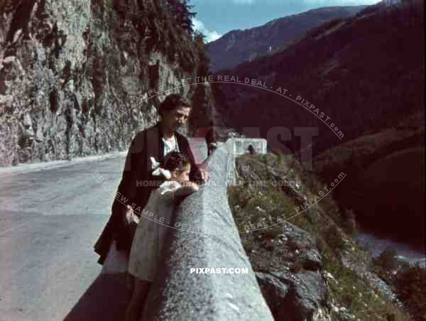 on the road to Fliess in Landeck, Austria 1941