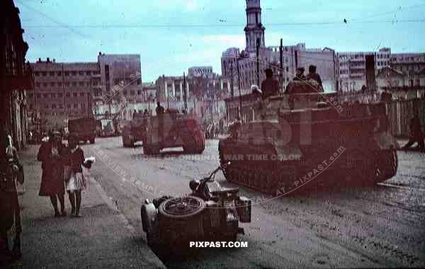 Panzer on Poltavskiy Shaikh in Kharkov, Ukraine 1943
