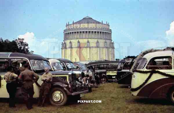 parking lot in front of the Befreiungshalle in Kelheim, Germany 1939