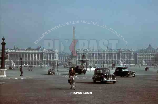 Place de la Concorde / Luxor Obelisk in Paris, France 1940