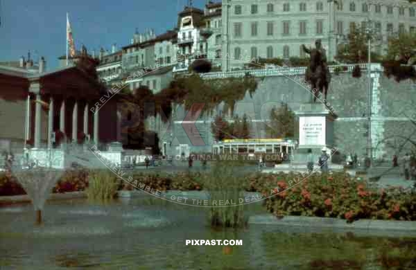 Place Neuve in Geneva, Switzerland 1945
