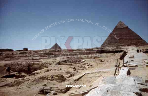 Pyramid of Cheops in Giza, Egypt 1939