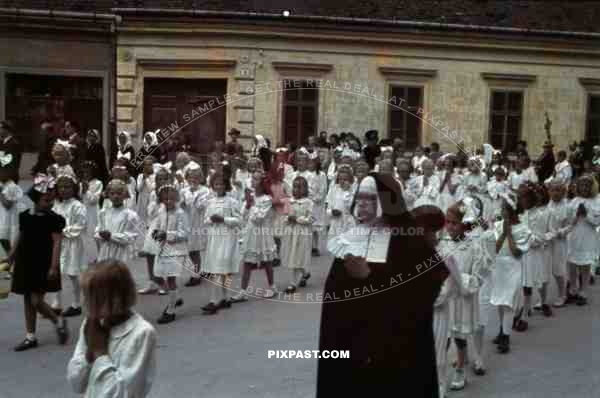 religious parade in Stefanikova, Slovakia ~1942