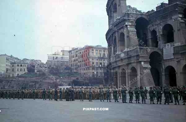 Rome Italy 1944 Captured POW American Colosseum camo Darby