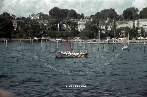 Rowboat in Kiel, Germany 1939