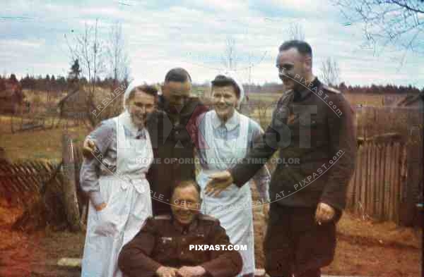 russian front officers medals medical hospital curses iron cross combat award 1942
