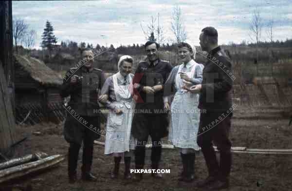 russian front officers medals medical hospital curses iron cross combat award 1942 b