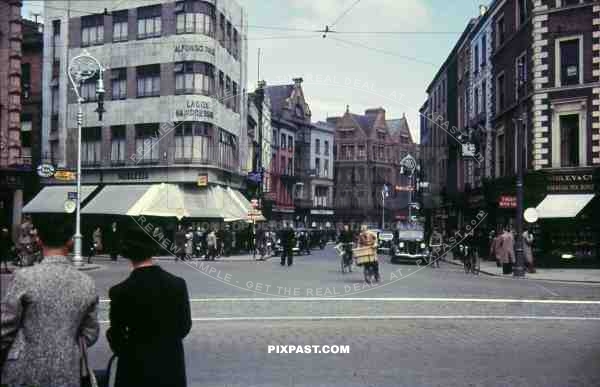 shops on the Grafton Street in Dublin, Ireland 1939
