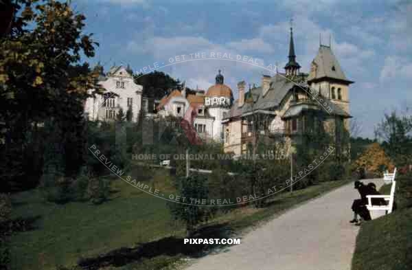 Spa park in Baden, Austria 1937