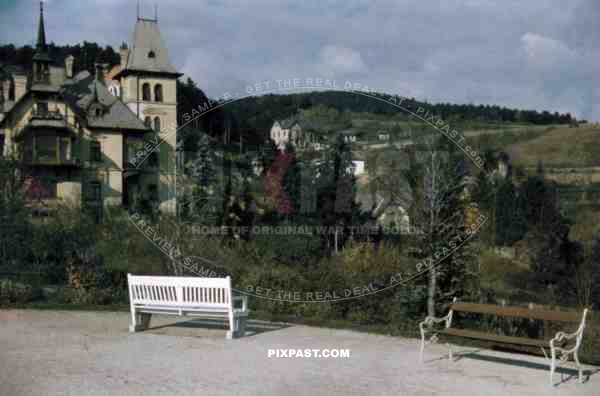 Spa park in Baden, Austria 1937
