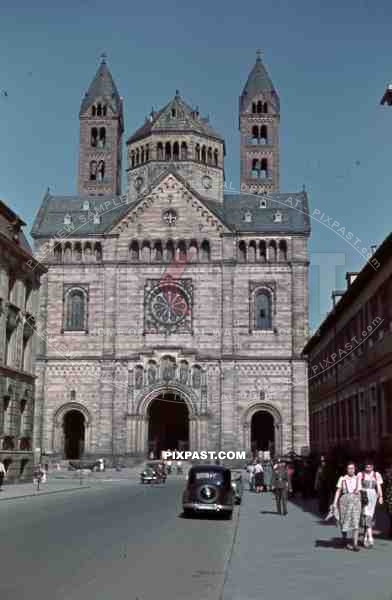 Speyer cathedral at the MaximilianstraÃŸe, Germany ~1940