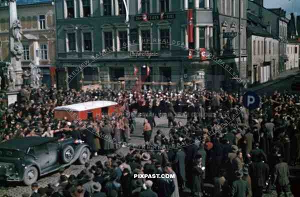 SS parade in Leoben, Austria 1938