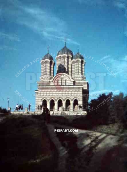 St. Dumitru church in Krajowa, Romania ~1940