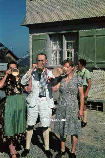 Staff and owners of the Post Brauerei Weiler in  Allgau Bavaria Germany 1937.