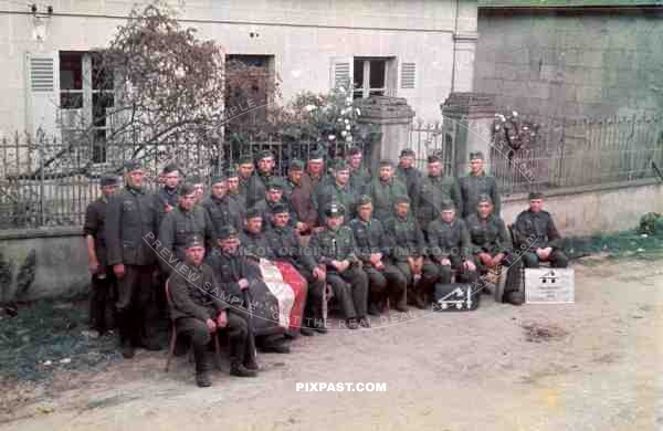 Staff Portrait of the German 290th infantry division Baking Company Backerei-Komp. 290 I.D. In France 1940 