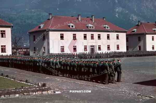 swearing-in ceremony in Landeck, Austria 1941, Pontlatz Kaserne