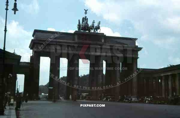 the Brandenburg gate in Berlin, Germany 1936