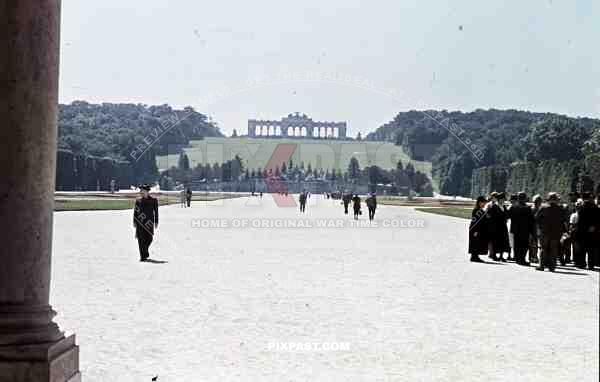 The Gloriette at the SchÃ¶nbrunn Palace Garden in Vienna, Austria 1941