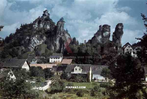 The rocks in Pottenstein, Germany 1939