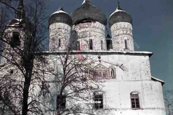 The Sretensky Cathedral in Syrkovo, Russia 1941