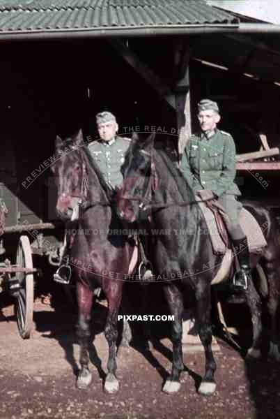 two medical doctors on horse france 1940