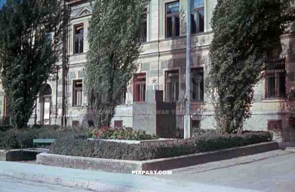 Vienna Austria (Wien) 1946 Russian Communist Red Star Denkmal Memorial Statue Headquarters,