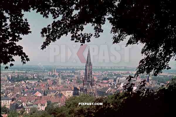 view over Freiburg im Breisgau, Germany