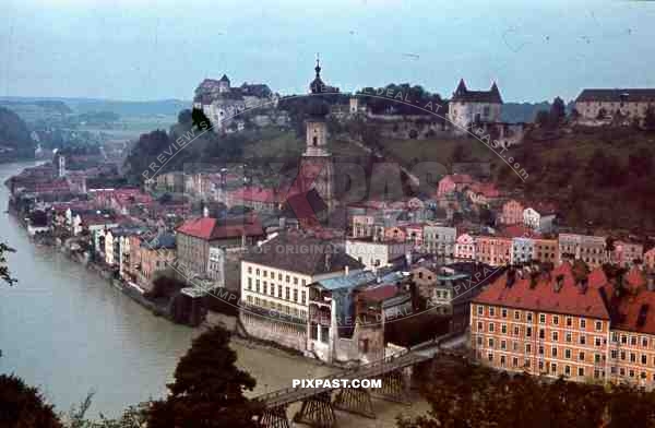 view over Salzburg, Austria 1939