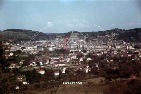 view over Vienne, France 1940