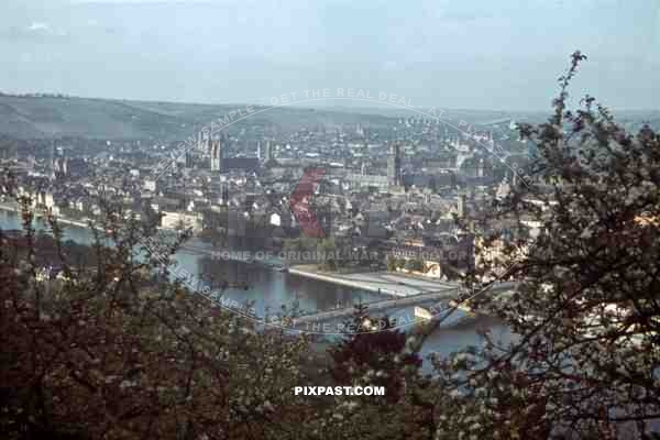 view over WÃ¼rzburg, Germany ~1941