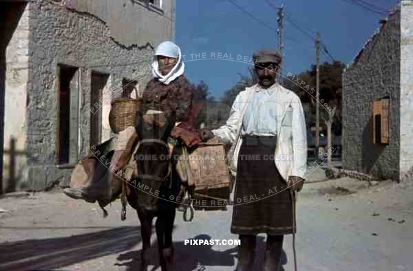 Villagers on the Island of Crete 1941 during German Occupation