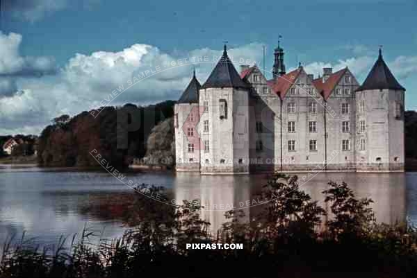 water castle GlÃ¼cksburg, Germany 1941