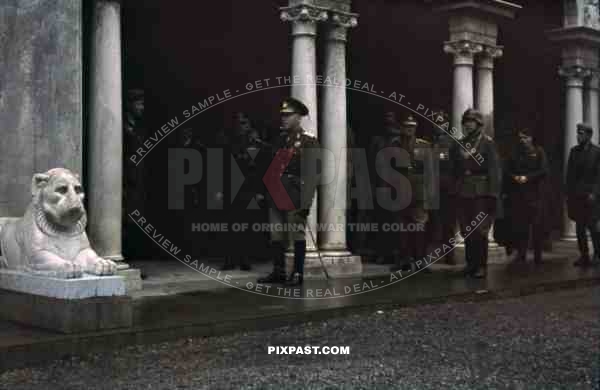Wehrmacht soldiers being awarded in Jalta, Ukraine ~1942, Marshal Ion Antonescu