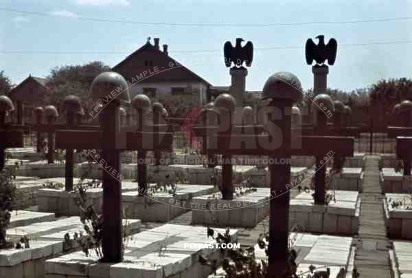 cemetery of the 79th Infantry Regiment "Roma", Wuhlehirsk, Ukraine 1942
