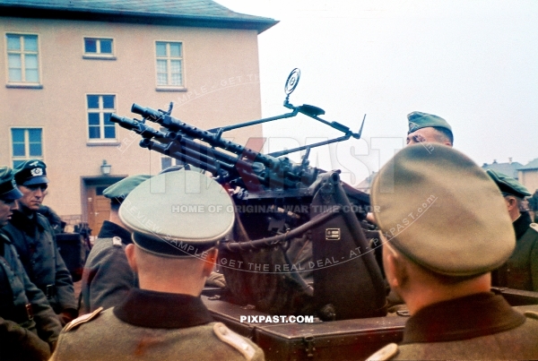 Double Machine gun MG 34 Zwillingssockel 36. 14. infantry division westwall 1941 Art. Regiment. 205. Germany