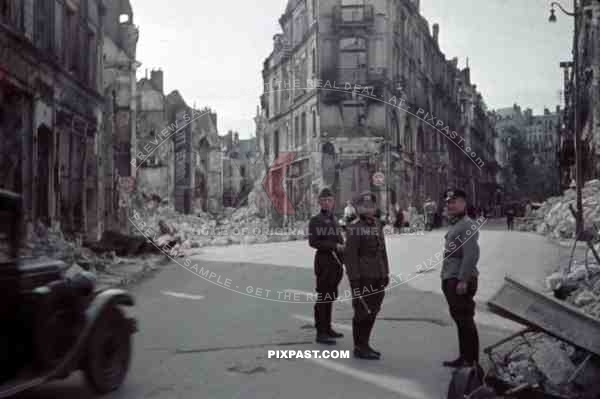 Rue Denis Papin in Blois, France 1940