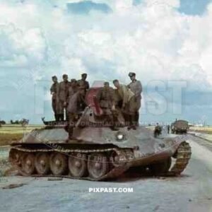 1 of the first ever 150 T34 tanks to be produced. Captured my a German medical unit. Russian front 1941.