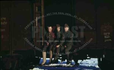 134th Gebirgsjäger Mountain Troops, Transport Train, Leaving Riga train station Latvia to Finnland 1944. winter boots.
