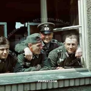 14th Panzer Division, friends in training barracks, Lobau/Saxony, Germany 1939