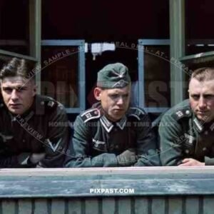 14th Panzer Division, friends in training barracks, Lobau/Saxony, Germany 1939