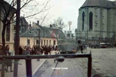 14th Panzer Divison enter Odenburg in Hungary 1941.
