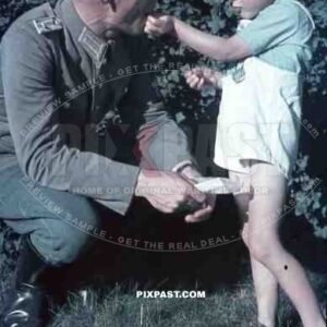 1942 German field police man uniform child Berlin Germany
