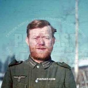 207 Infantry Division Major Scheer - Infantry soldier Russia snow winter Beard facial hair - tired - 1942