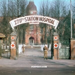 279th Station Hospital US: Army Steglitz Berlin 1945. Unter den Eichen.