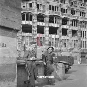 69th infantry division - Leipzig - Germany - 1945 British Soldiers
