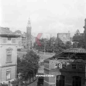 69th infantry division - Leipzig - Germany - 1945 view from apartment
